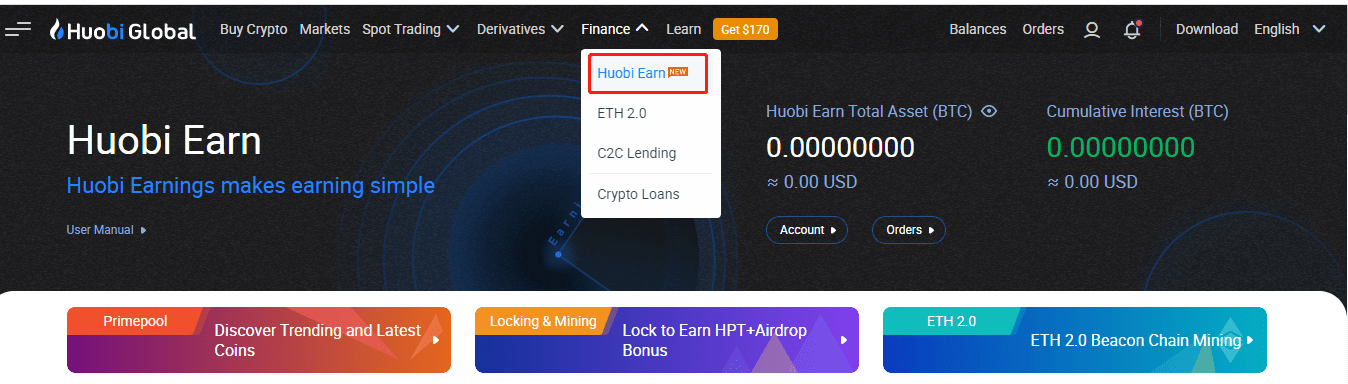 Huobi Earn