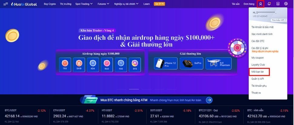 Huobi Global là gì? 3 phút nắm trọn bộ thông tin về sàn giao dịch Huobi Global Láy link ref giói thiẹu
