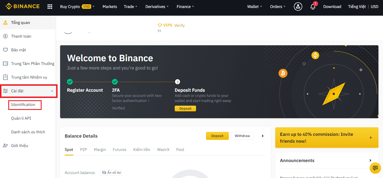 Hướng dẫn cách sử dụng sàn Binance từ A đến Z