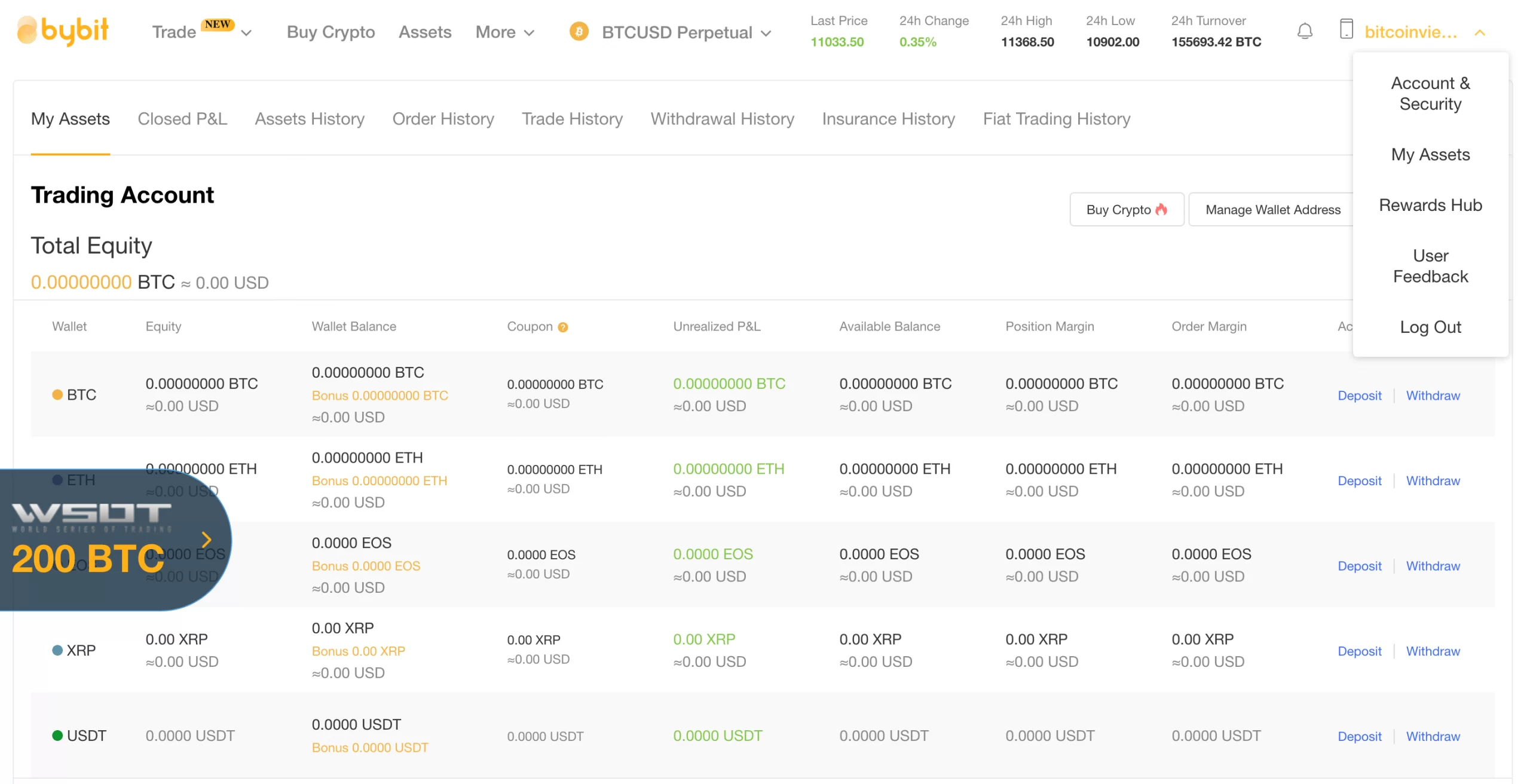 Hướng dẫn nạp rút coin trên Bybit