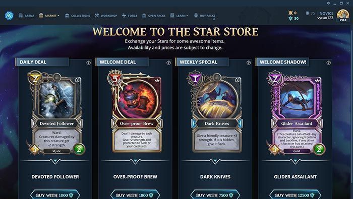 Các vật phẩm lá bài trong games. 