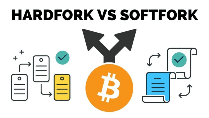 hard fork và soft fork.