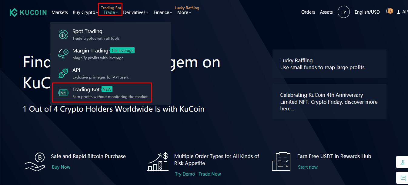 Giao dịch bằng Bot - Trading Bot