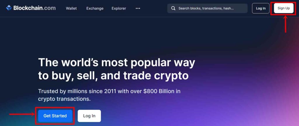 Showcase hướng dẫn từng bước tạo ví Bitcoin trên Blockchain .com