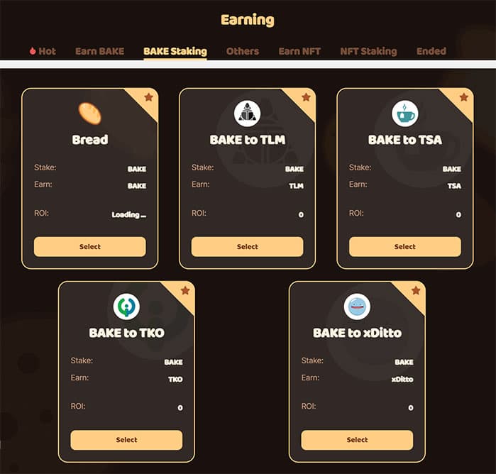 Earning Bake coin là gì