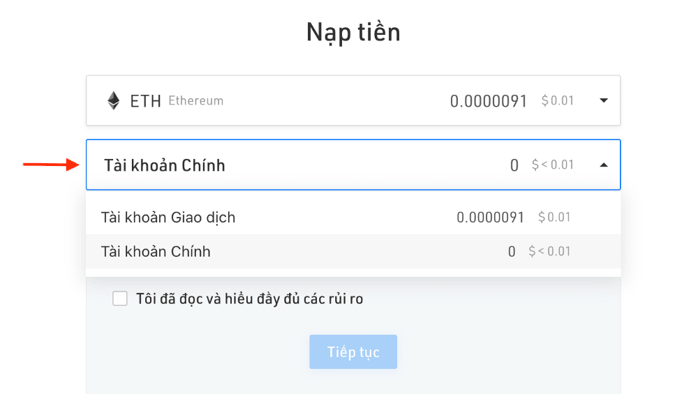 Hướng dẫn cách nạp tiền Kucoin