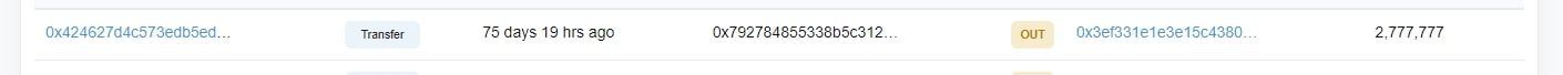 Khoa Pug chuyển một phần token sang các ví khác của mình, bao gồm khoảng 2,8M DBZ coin sang ví 2 và 3,5M DBZ coin sang ví 3