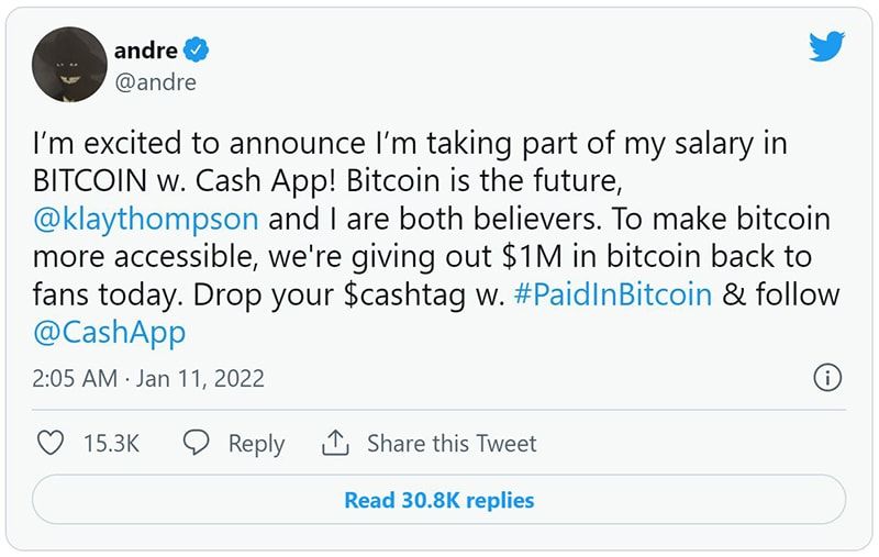 Klay Thompson và Andre Iguodala nhận lương bằng Bitcoin