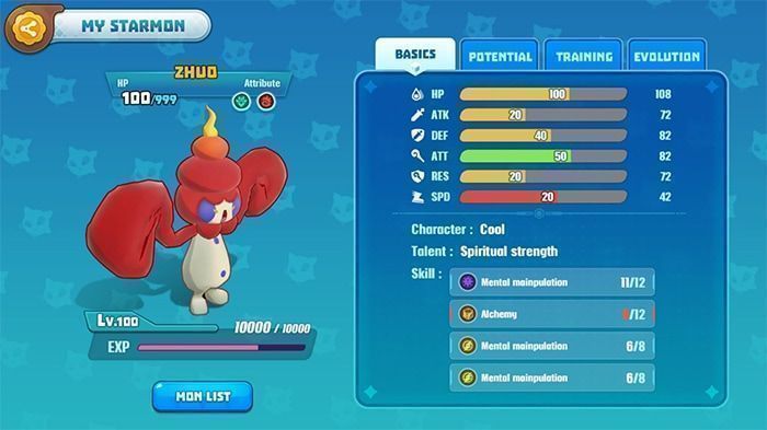 chi so suc manh starmon