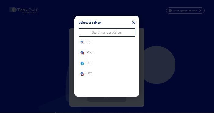 TerraSwap và Terra Station là gì? Hướng dẫn sử dụng Terra Station Extension chọn usdt