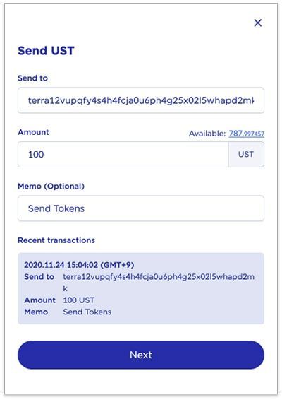 TerraSwap và Terra Station là gì? Hướng dẫn sử dụng Terra Station Extension chuyển token trên terra station 2