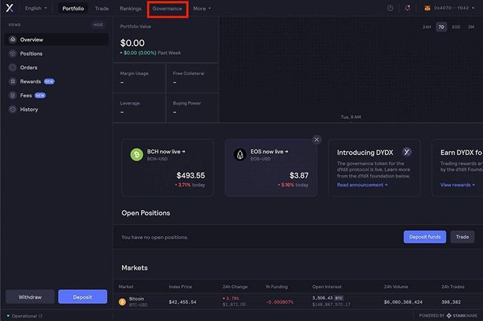 dydx governance