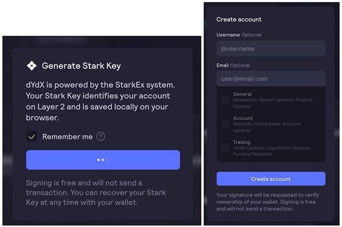 dydx stark key