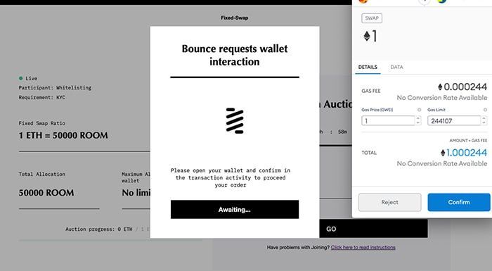 Các bước tham gia IDO trên Bounce Certified 3