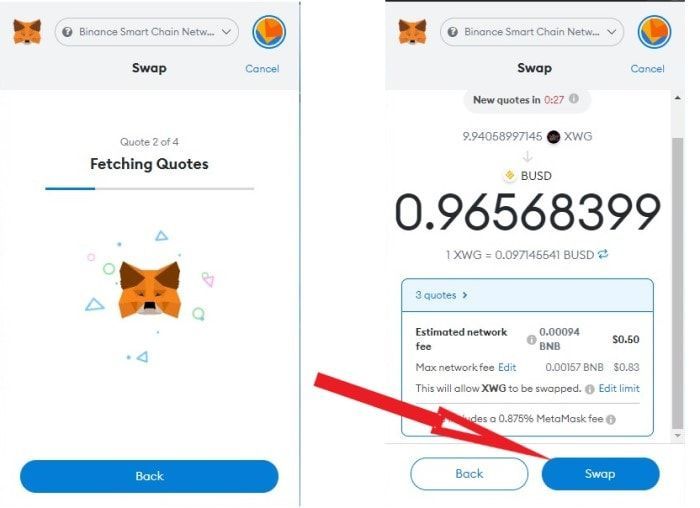 huong dan swap token tren metamask 3