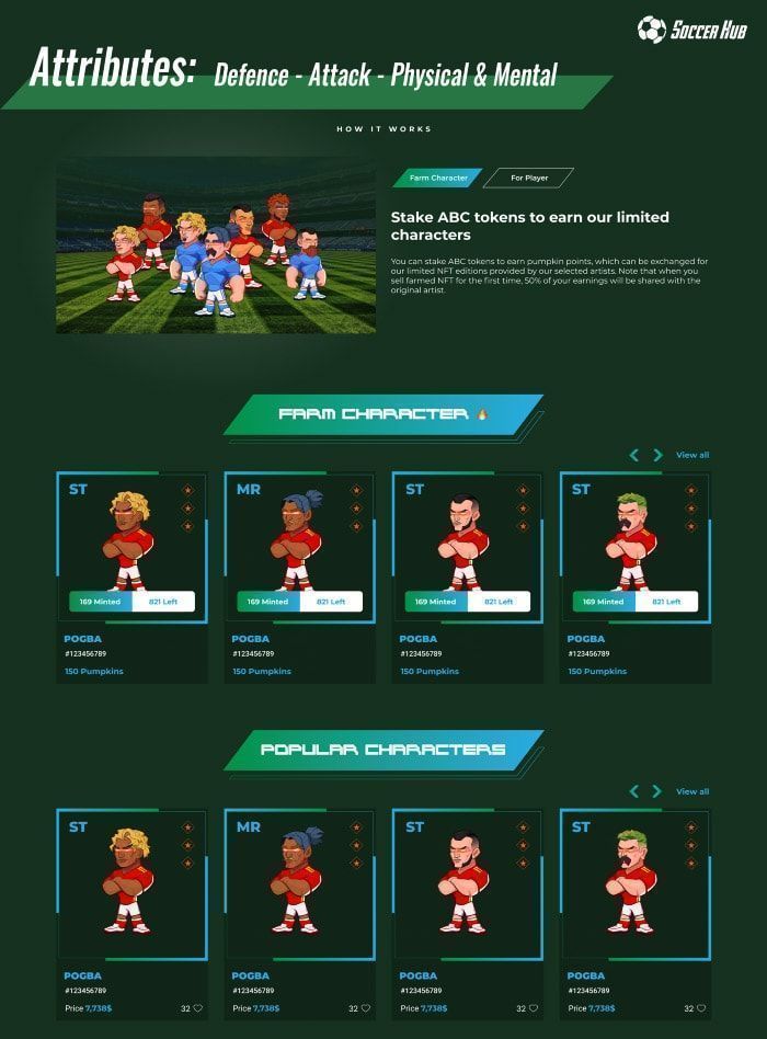 nft marketplace soccer hub