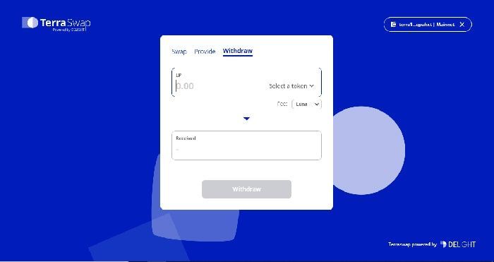 TerraSwap và Terra Station là gì? Hướng dẫn sử dụng Terra Station Extension rút thanh khoản terraswap