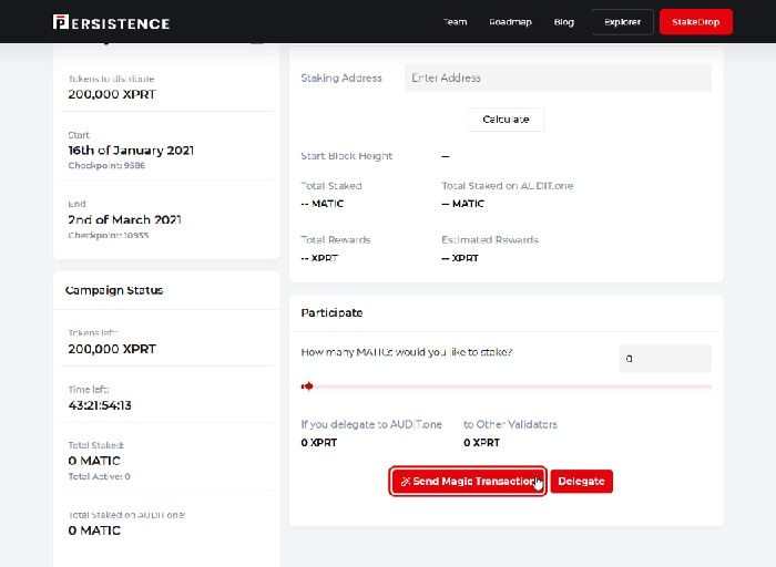 Hướng dẫn 3 bước stake MATIC, ATOM, LUNA hay DOT trên Persistence tham gia stakedrop 3