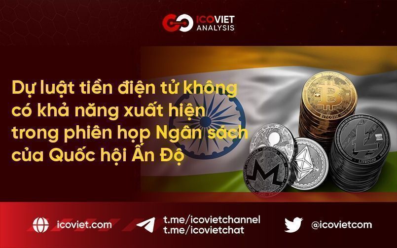 Dự luật tiền điện tử không có khả năng xuất hiện trong phiên họp Ngân sách của Quốc hội Ấn Độ