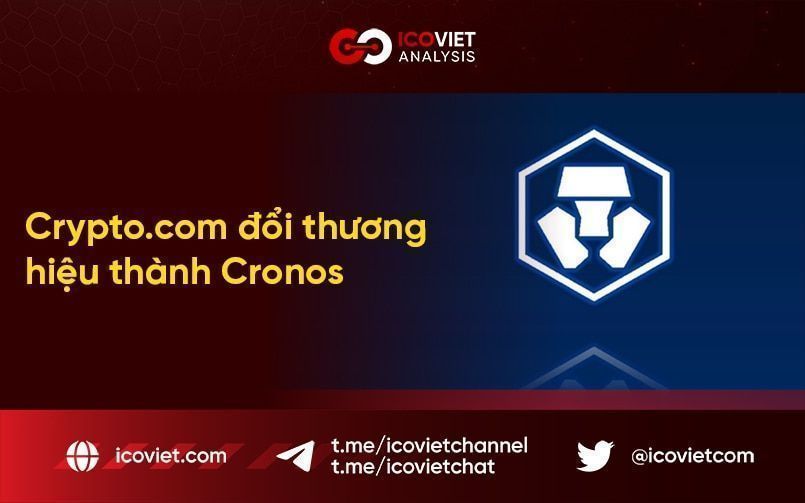 Crypto.com đổi thương hiệu thành Cronos