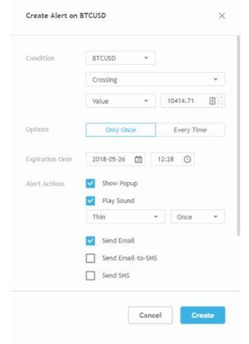 add alert tradingview