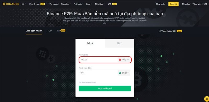 Bước 5 giao dịch p2p