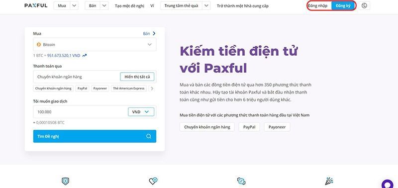 bước 1 paxful