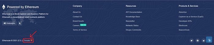 donate etherscan