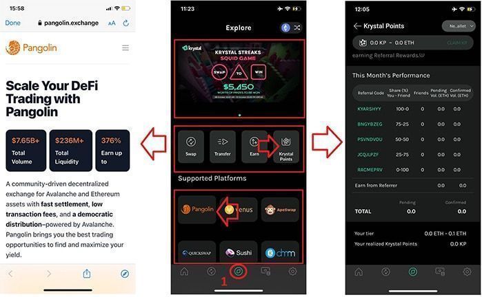 explore krystal wallet