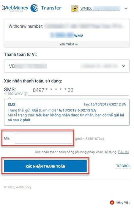 huong dan rut tien webmoney