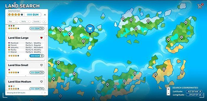 land nft continuum world