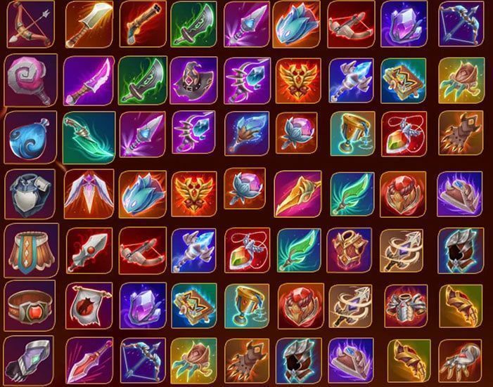vat pham va runes heroes td