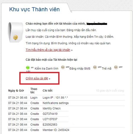 xac minh tai khoan perfect money