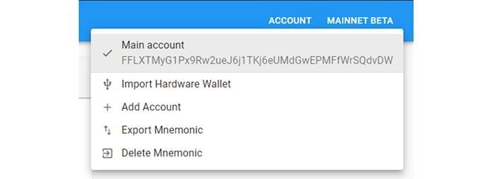 xoa seed phrase hien thi sollet