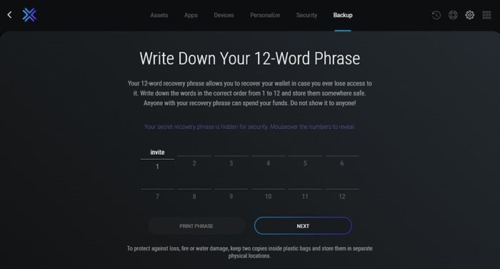 12 phrases exodus wallet