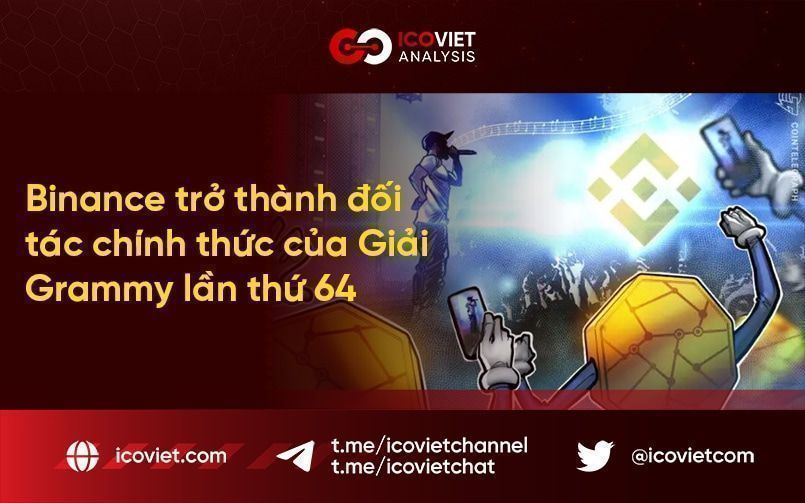 Binance trở thành đối tác chính thức của Giải Grammy lần thứ 64