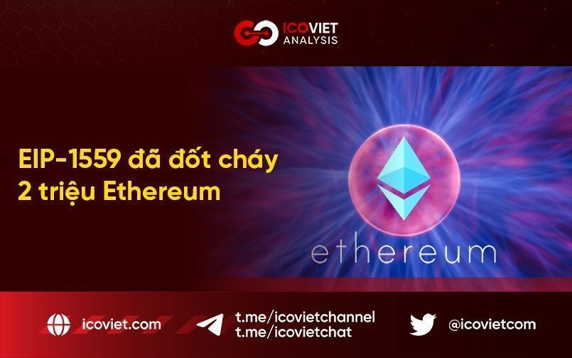 EIP-1559 đã đốt cháy 2 triệu Ethereum
