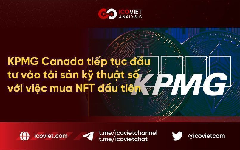 KPMG Canada tiếp tục đầu tư vào tài sản kỹ thuật số với việc mua NFT đầu tiên