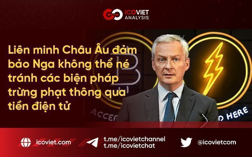 Liên minh Châu Âu đảm bảo Nga không thể né tránh các biện pháp trừng phạt thông qua tiền điện tử