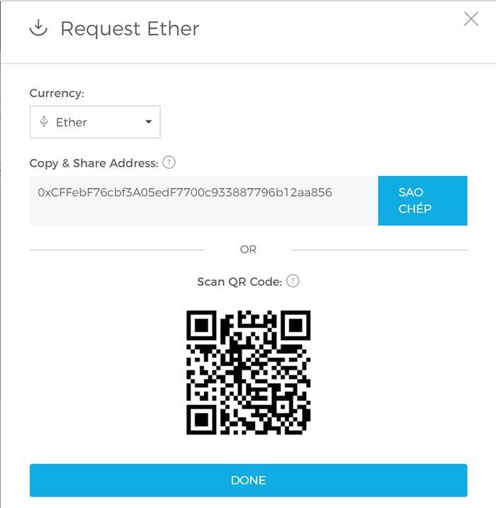 chuyen ethereum vao vi blockchain