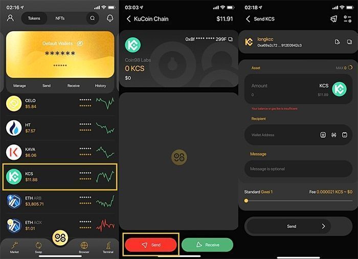 chuyen token kcc
