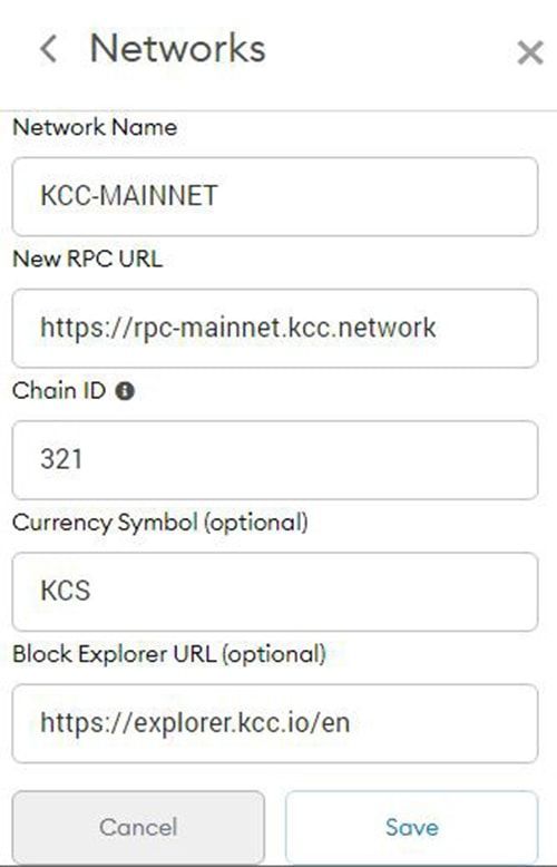 ket noi kcc voi metamask 2