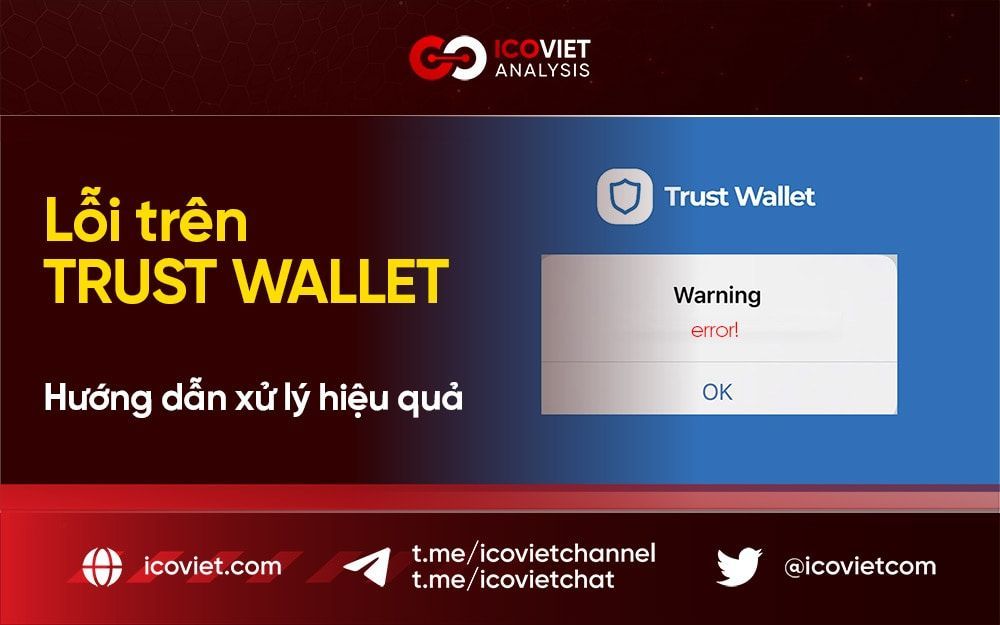 Hướng dẫn xử lý lỗi Trust wallet đầy đủ nhất