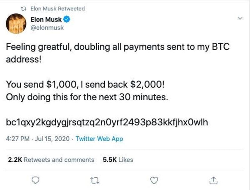 Cách phát hiện lừa đảo Bitcoin và tiền điện tử năm 2022 musk bitcoin scam