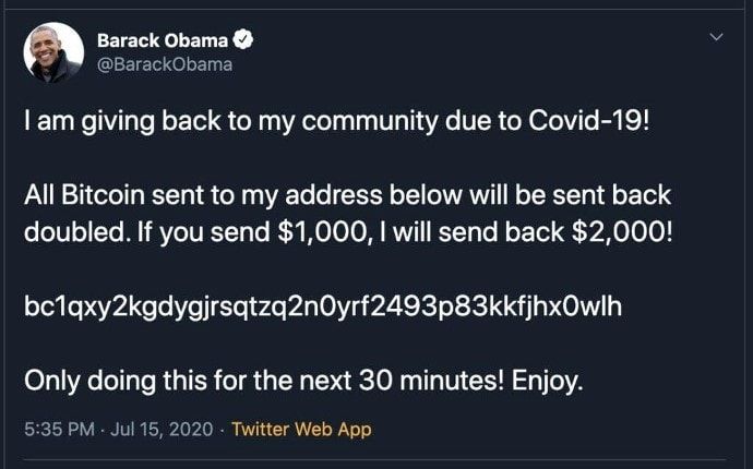 Cách phát hiện lừa đảo Bitcoin và tiền điện tử năm 2022 obama scam