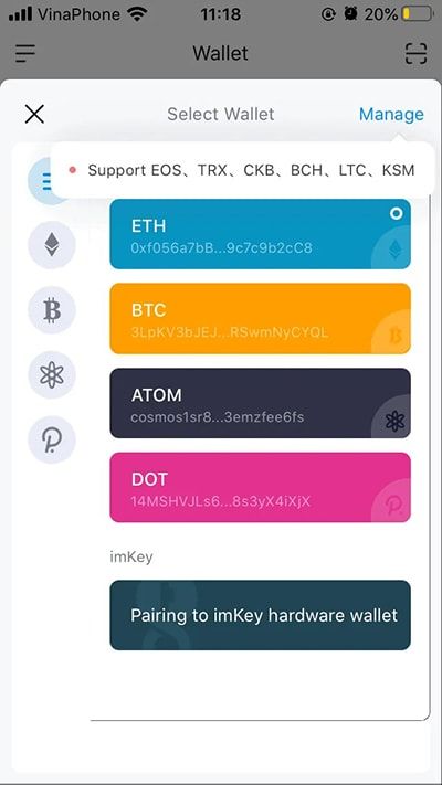 them coin token vao vi imtoken 1