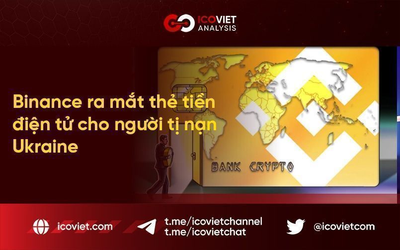Binance ra mắt thẻ tiền điện tử cho người tị nạn Ukraine