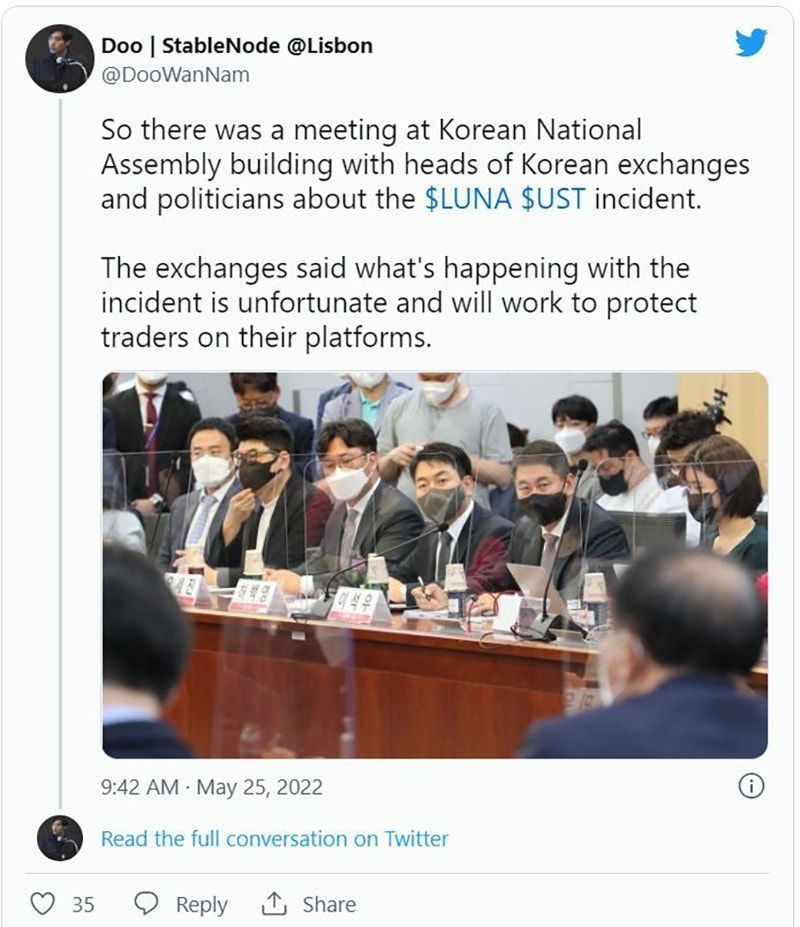 COO Doo Wan Nam của Stablenode đã tweet