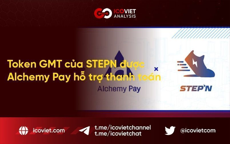 Token GMT của STEPN được Alchemy Pay hỗ trợ thanh toán