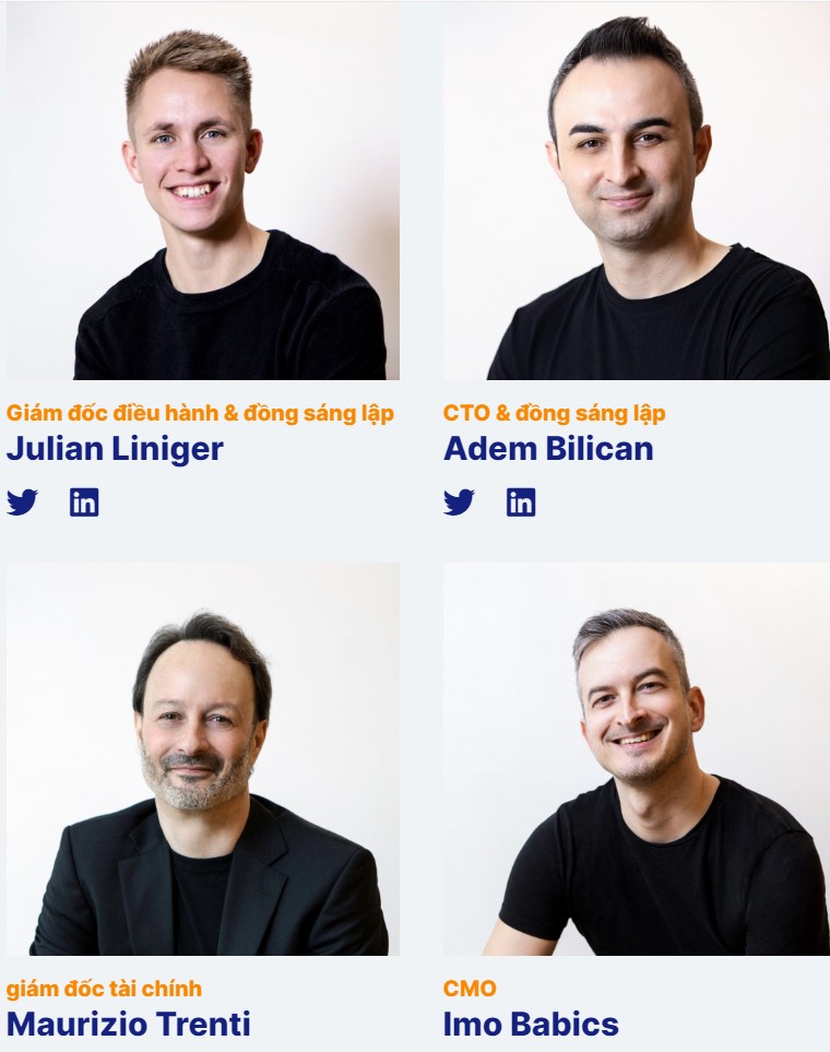 đội ngũ của dự án relai